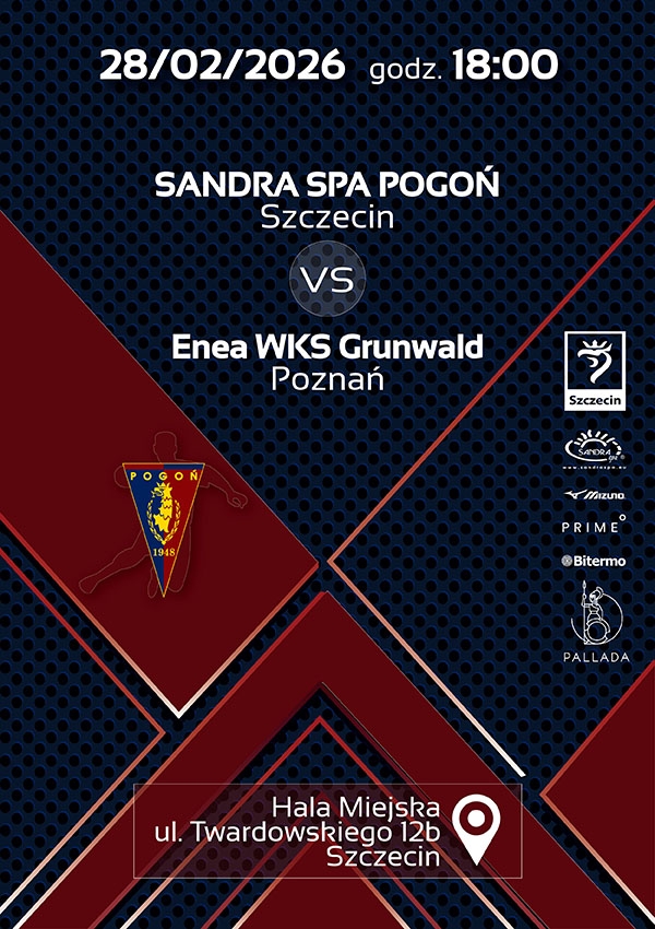 Bilety Sandra Spa Pogoń Szczecin vs Enea WKS Grunwald Poznań